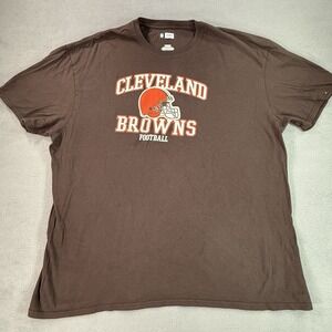 Cleveland Browns Shirt Mens 3XL‎ NFL Football Tee Logo Brown